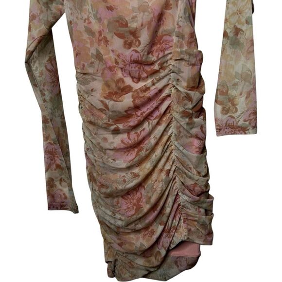 Free People Chloe One-Shoulder Long Sleeve Minidress Size S Asymmetrical Whimsy - Picture 6 of 16